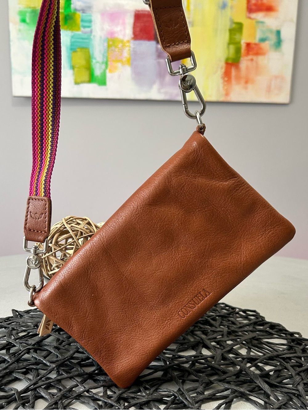 Consuela Brandy Uptown Leather Crossbody - Picture 2 of 10